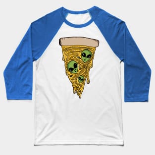 The Alien Pizza Baseball T-Shirt
